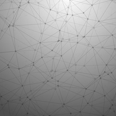 Futuristic Wireframe Vector Background. Polygonal Network Textur