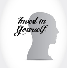 invest in yourself thinking brain sign