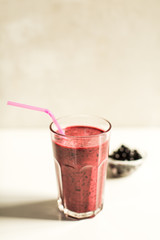 smoothie with black currant