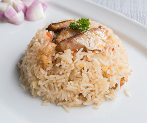 Fish fried rice
