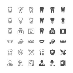 Dental icons, included normal and enable state.
