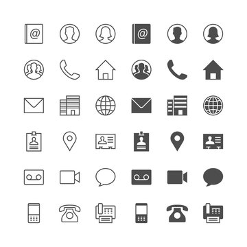 Contact icons, included normal and enable state.