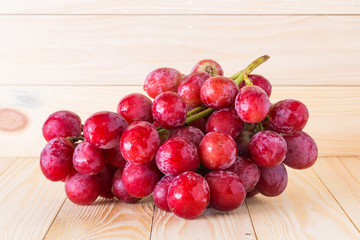 Fresh ripe red grapes