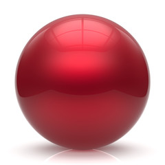 Sphere button ball red round basic circle geometric shape solid figure simple minimalistic element single shiny glossy sparkling object blank balloon atom icon scarlet