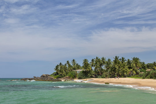 красивый берег океана Шри Ланка