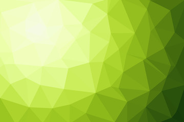 green, yellow and white polygon for background or web banner des