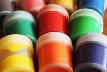 Set of color paints