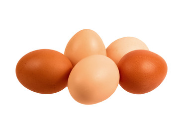Eggs. Isolated on white background