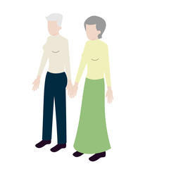 Old lesbian isometric couple