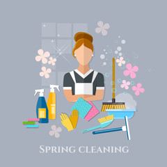 Spring cleaning cleaner housewife cleaning tools