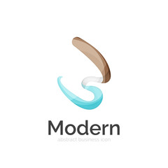 Obraz premium Vector ribbon logo