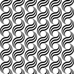 Design seamless monochrome waving pattern