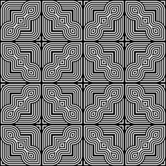 Design seamless monochrome geometric pattern
