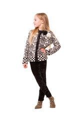 Thoughtful blond girl