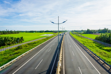 High angle view in highway
