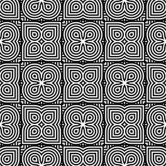 Design seamless monochrome geometric pattern