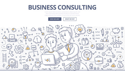 Business Consulting Doodle Concept