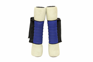 One kilo dumbbells on white background