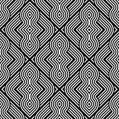 Design seamless monochrome geometric pattern