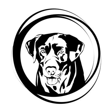 Vector illustration of dog logo.