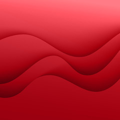 Red vector Template Abstract background with curves lines and shadow. For flyer, brochure, booklet, websites design