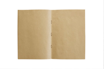 Fototapeta premium Classic open blue notebook