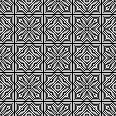 Design seamless monochrome geometric pattern