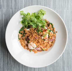 Shrimp salad vegetables
