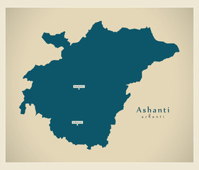 Modern Map - Ashanti GH