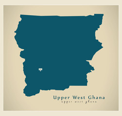 Modern Map - Upper West Ghana GH