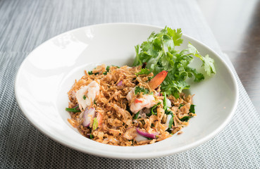 Shrimp salad vegetables
