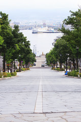 函館　八幡坂　初夏　北海道　日本