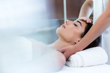 Foto op Plexiglas Woman receiving massage from masseur © WavebreakMediaMicro