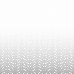 Geometric light silver ornament with white dots. Seamless abstract background