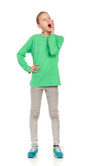 Shocked Teen Girl Looking Away