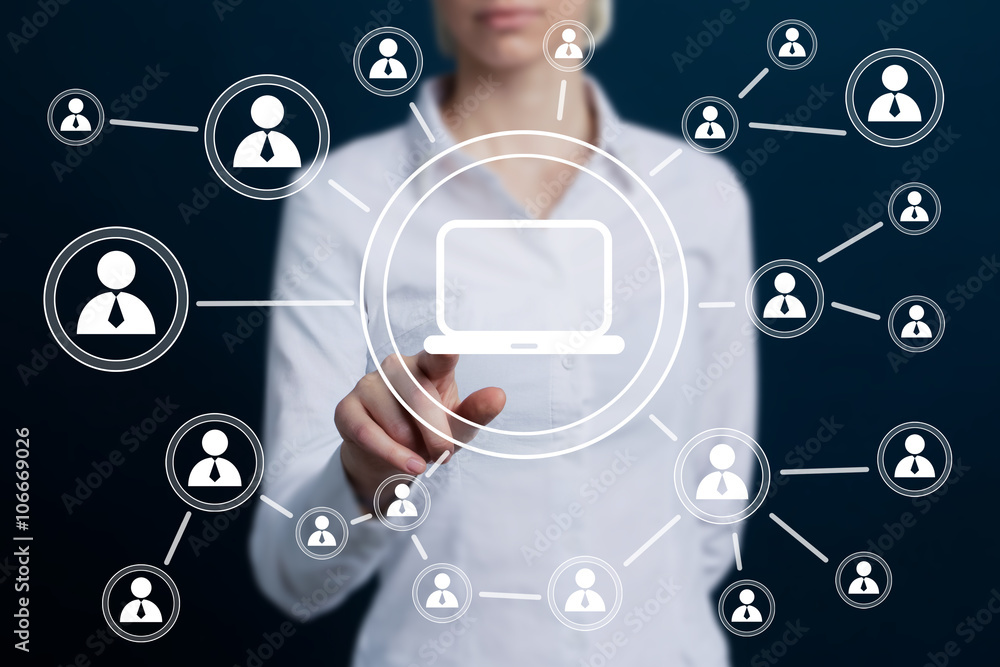 Poster business button web media communication computer icon