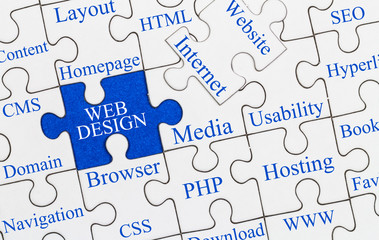 Webdesign Puzzle Konzept