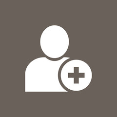 Obraz premium User Icon on Dark Gray Color. Eps-10.