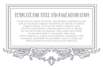 Vector abstract framework from the bound flowers and plants