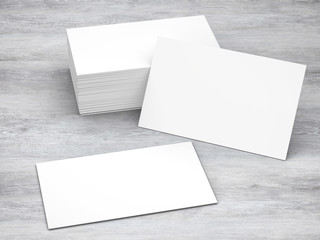  stack of blank name cards