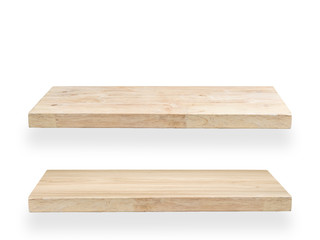 wood plank isolated on white