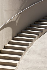 Staircase, outside, contemporary, up, gray