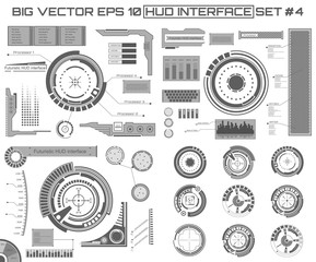 Abstract future, concept vector futuristic virtual graphic touch user interface HUD.