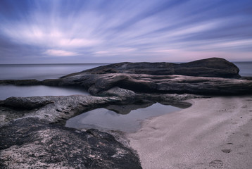 Clouds over the Black sea coast