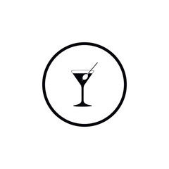Icon martini glass.