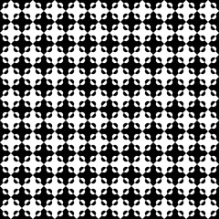 Seamless Geometric Pattern | Divided Circles & Abstract Shapes | Black-and-White