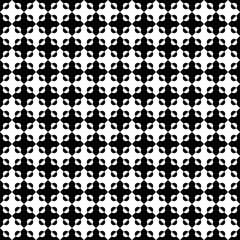 Seamless Geometric Pattern | Divided Circles & Abstract Shapes | Black-and-White