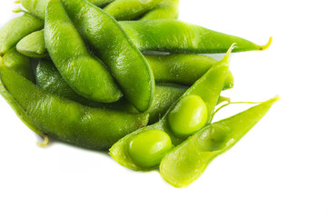 Pigeon pea on white background