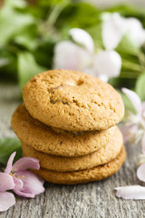 Oatmeal cookies with almond