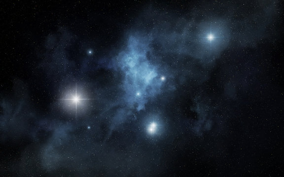 Blue nebula